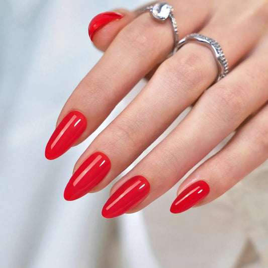 Chilli Red Press On Nails