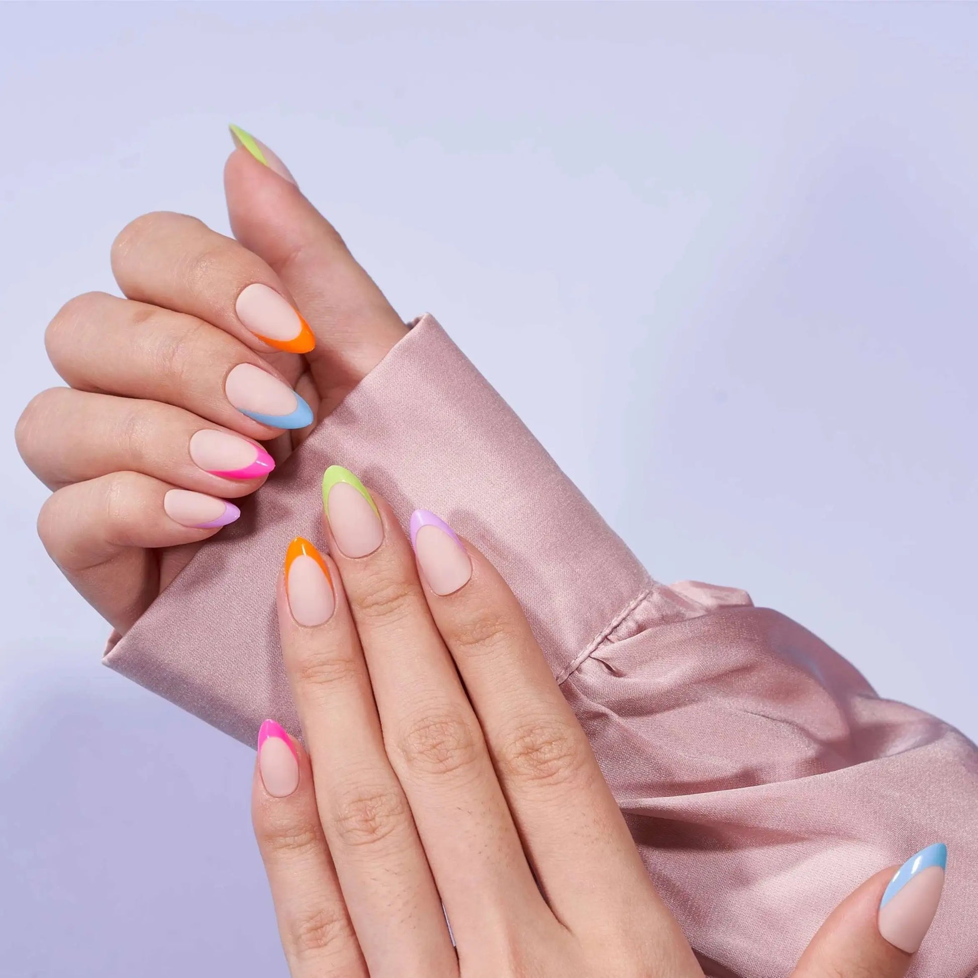 Neon Lights Press On Nails