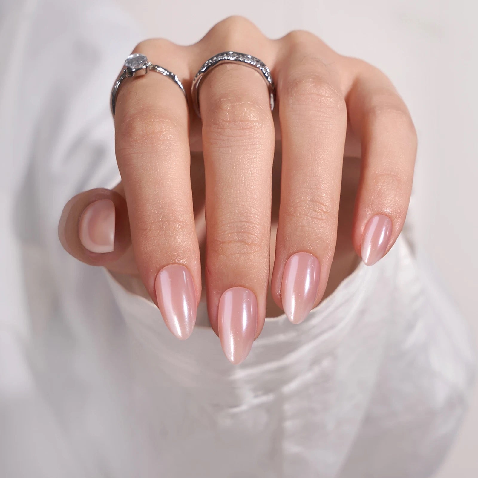 Chroma Pink Nude Press On Nails