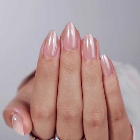 Chroma Pink Nude Press On Nails